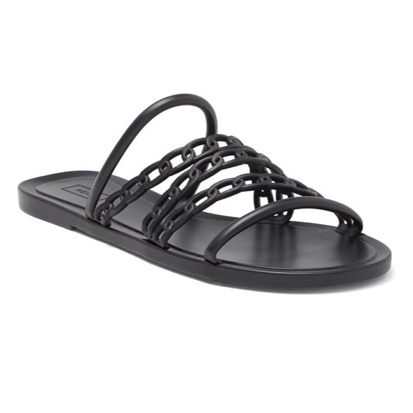 Reiss Shoes - REISS Magda Chain Detail Jelly Slide Sandals NEW